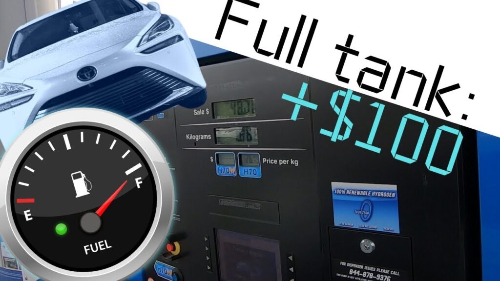 Prix d'un remplissage à l'hydrogène dépensant 100 USD